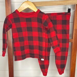 GAP Baby - Red and Black Plaid Pajama Set